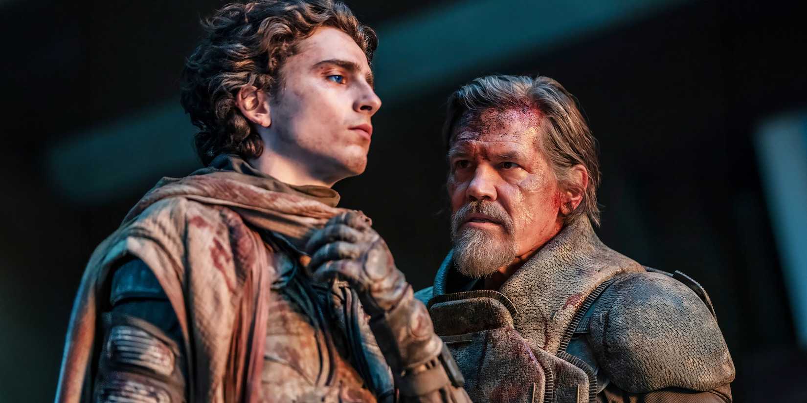 Paul with Gurney in Dune Part 2