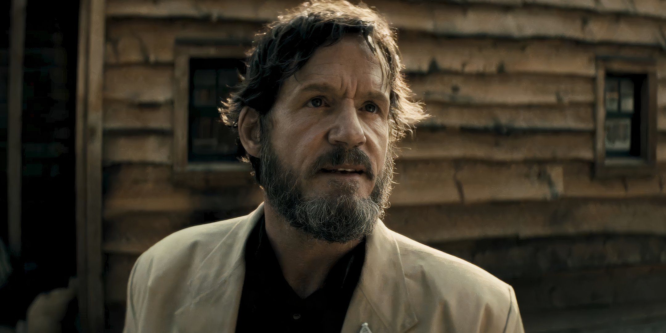 Josh Hopkins as Wood looking angry in Rust