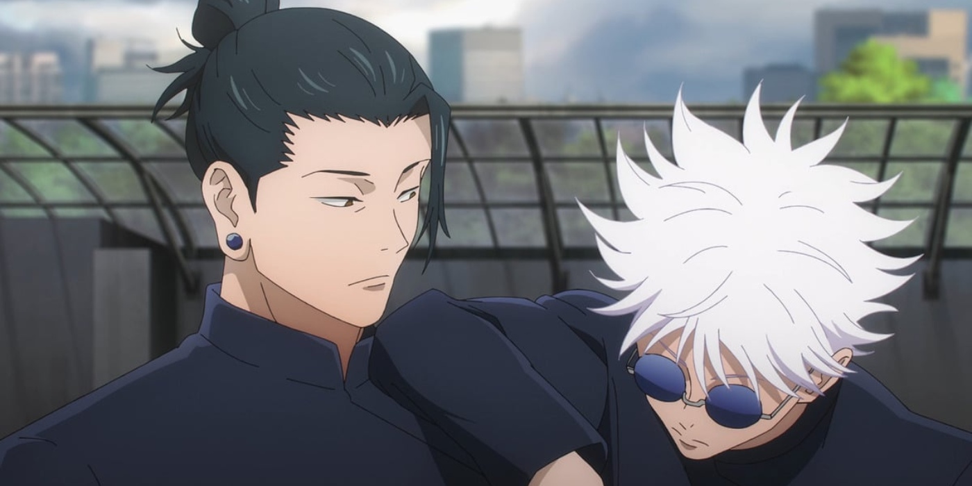 Jujutsu Kaisen - Hidden Inventory Arc Gojo leaning on Geto
