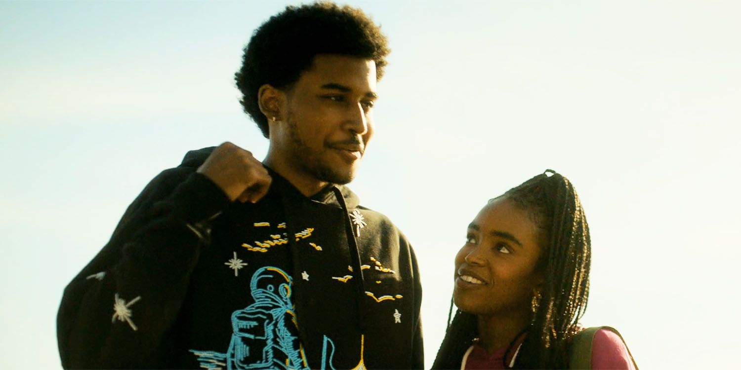 Justin and Keisha smiling in Forever episode 5