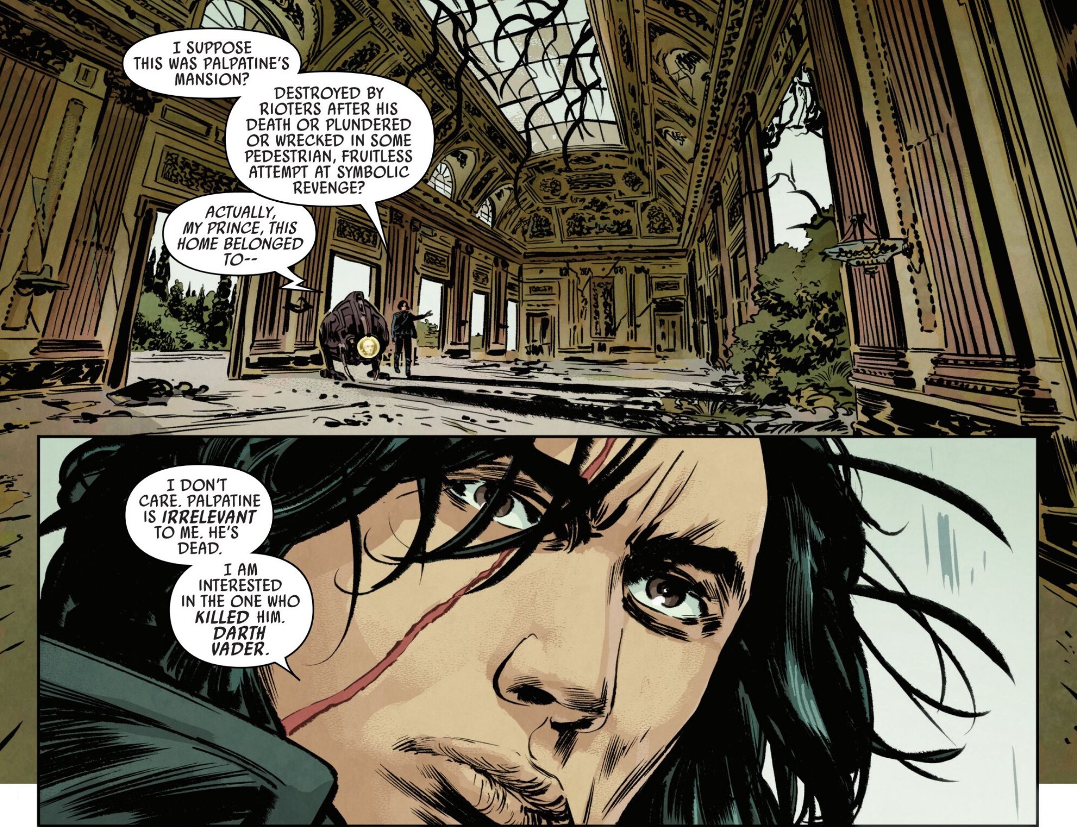 Kylo Ren parla di Palpatine in Legacy of Vader #4