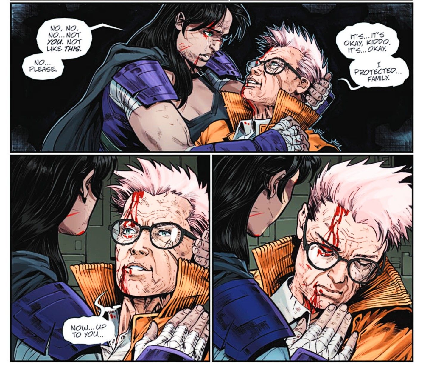 Last Ronin II #5, older April O&rsquo;Neil dies after a heroic sacrifice