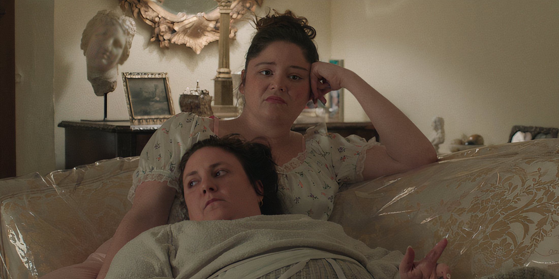 Lena Dunham and Megan Stalter in Too Much