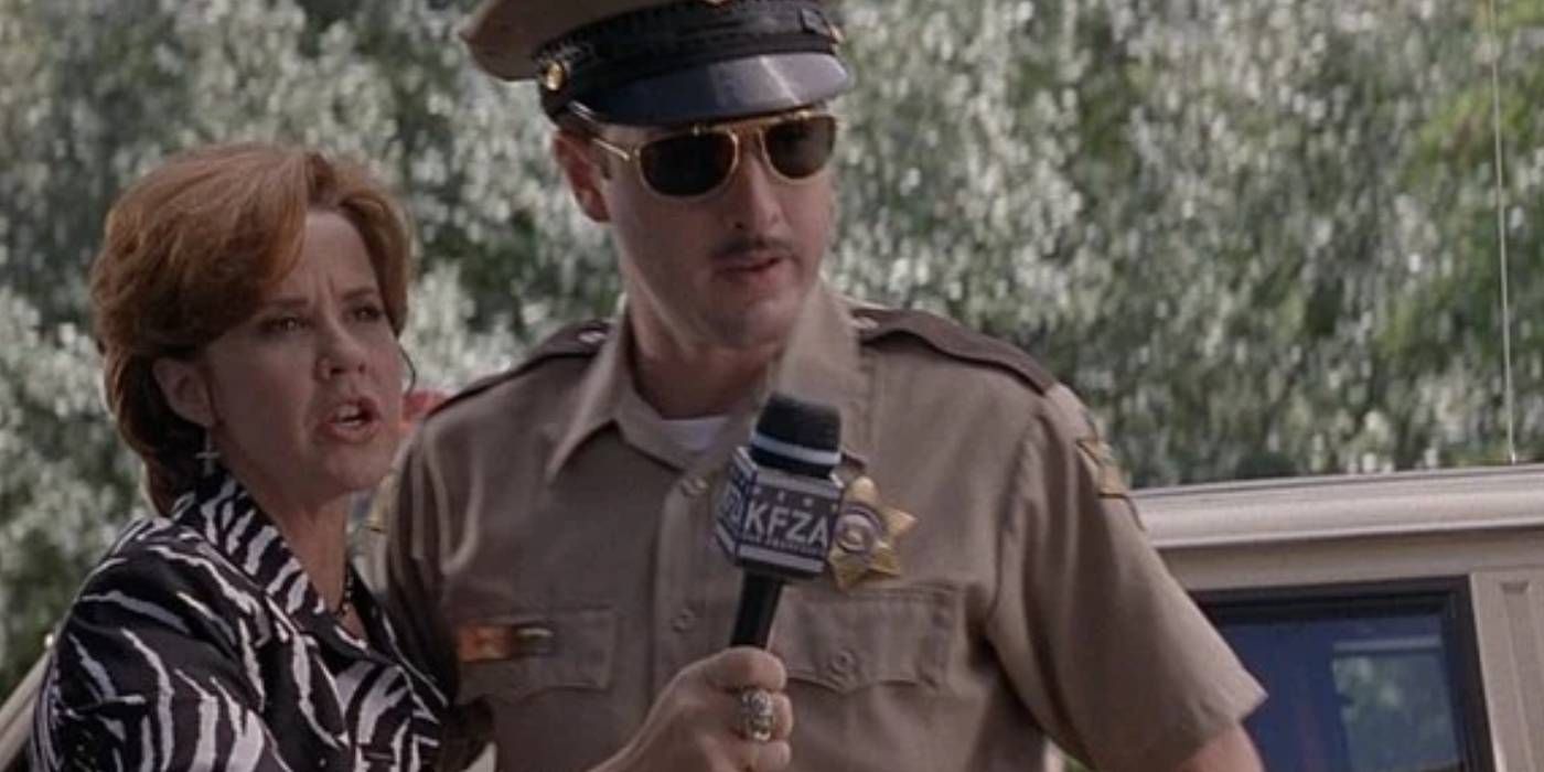 Linda Blair as reporter in Scream 1996
