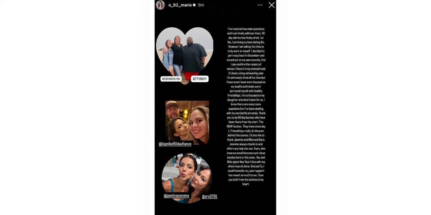 Liz Woods in 90 Day Fiance on Instagram Stories