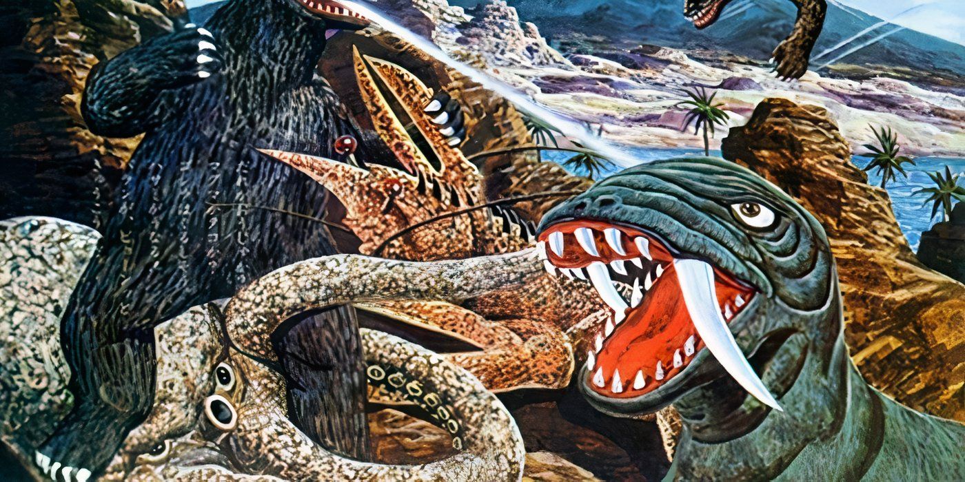 Concept art of Maguma in Destroy All Monsters