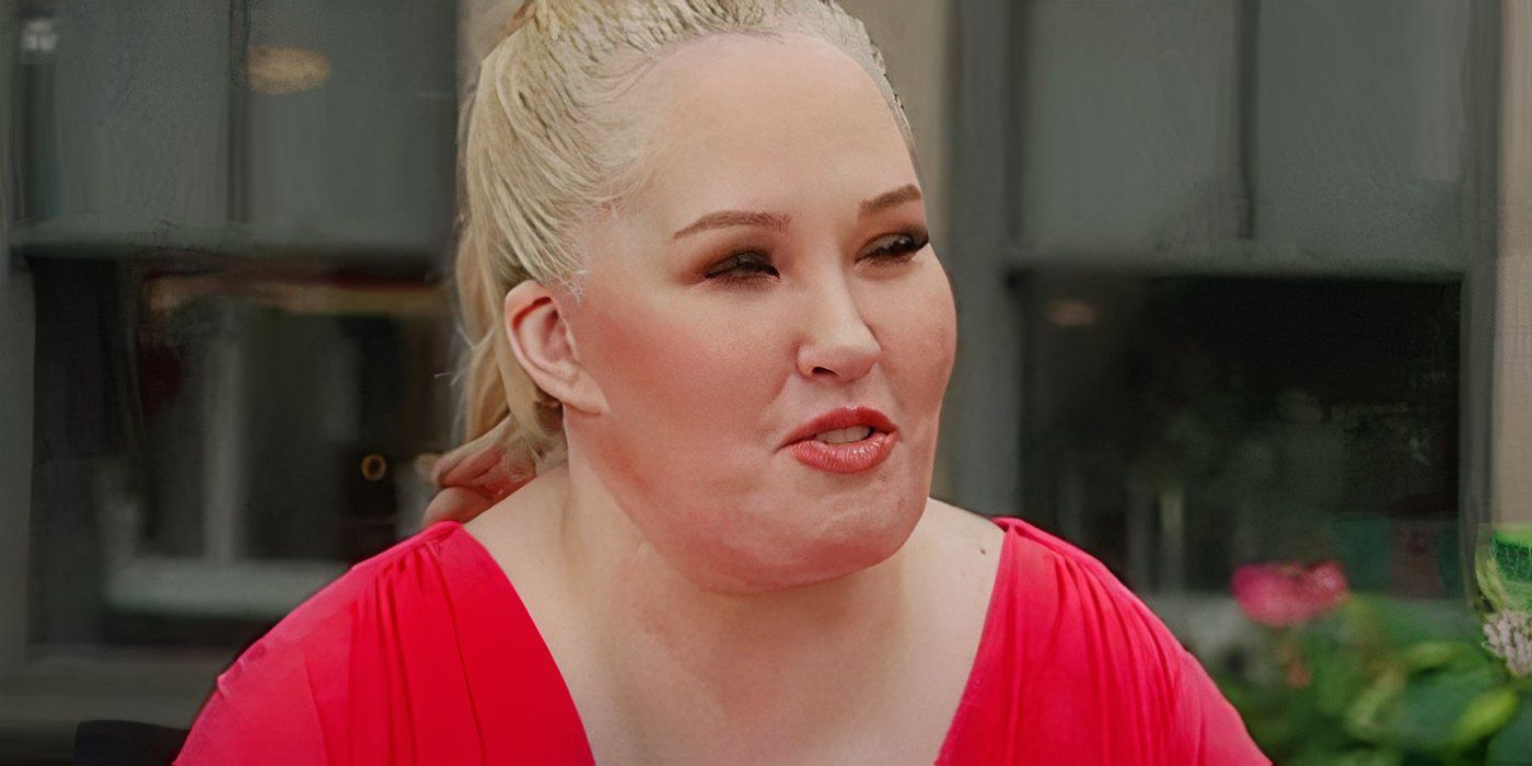 Mama June Shannon in Mama June- Family Crisis looking happy in red dress