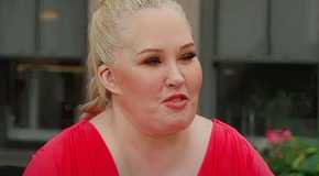 Mama June Shannon in Mama June- Family Crisis looking happy in red dress