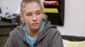 Mama June Shannon in Mama June- Family Crisis looking sad in grey sweatshirt