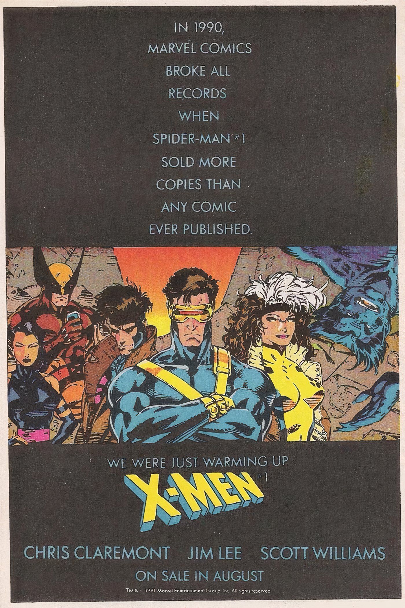 Marvel X-Men House Ad 1 1991