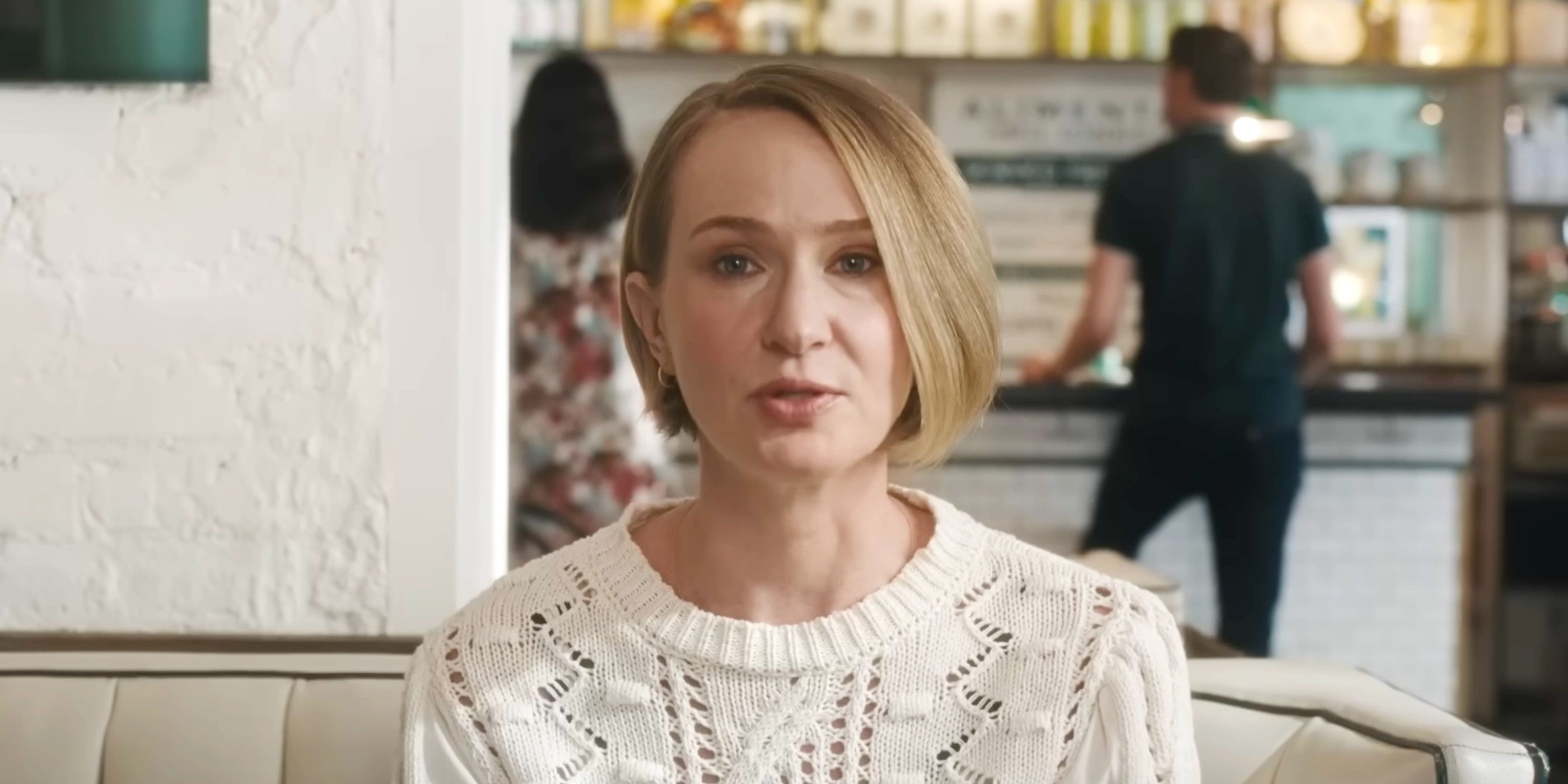 Materialists ensemble member looking at camera in center of frame 