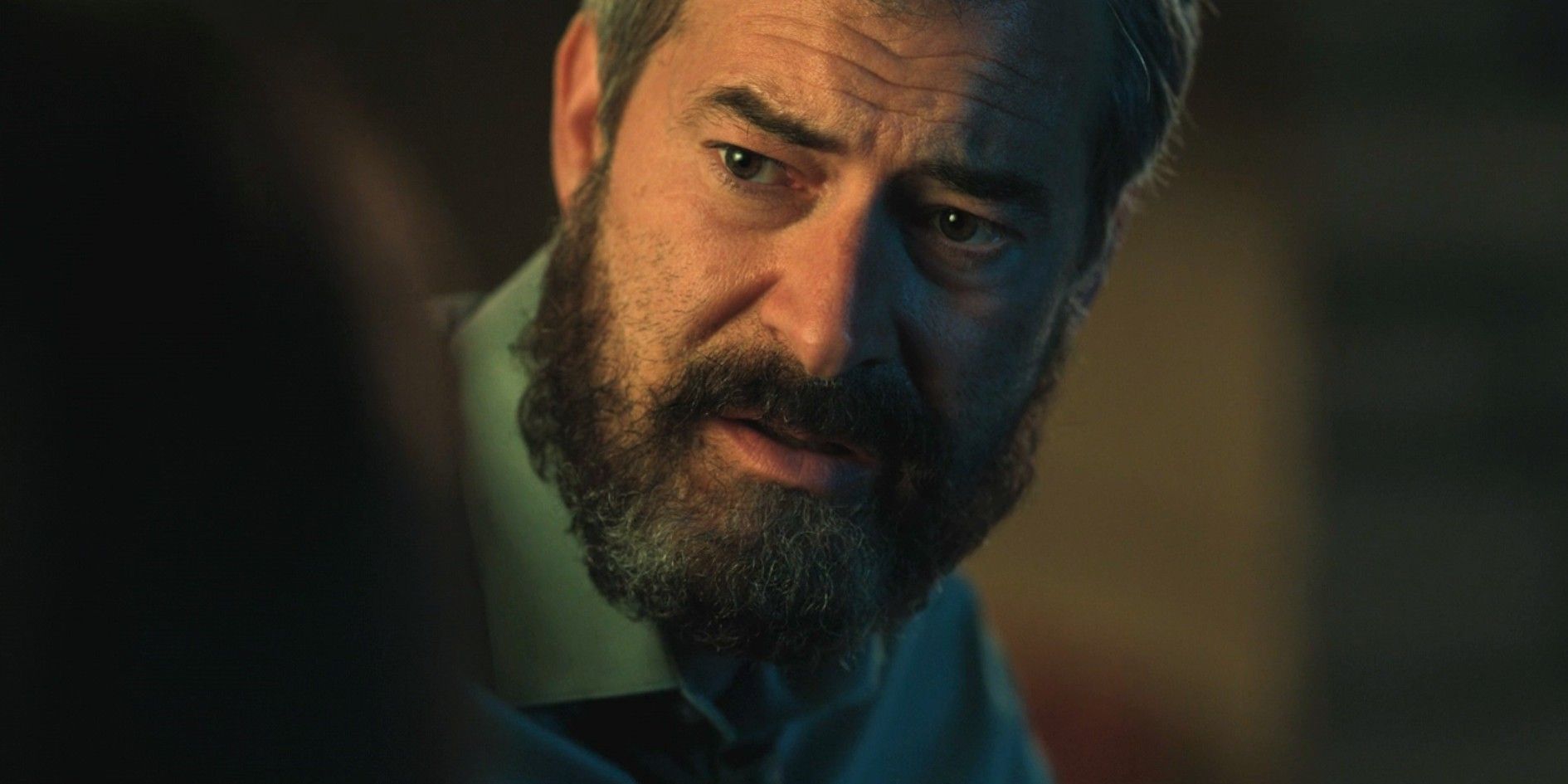 Michael Barnett (Mark Duplass) looking grief-stricken in Good American Family episode 8