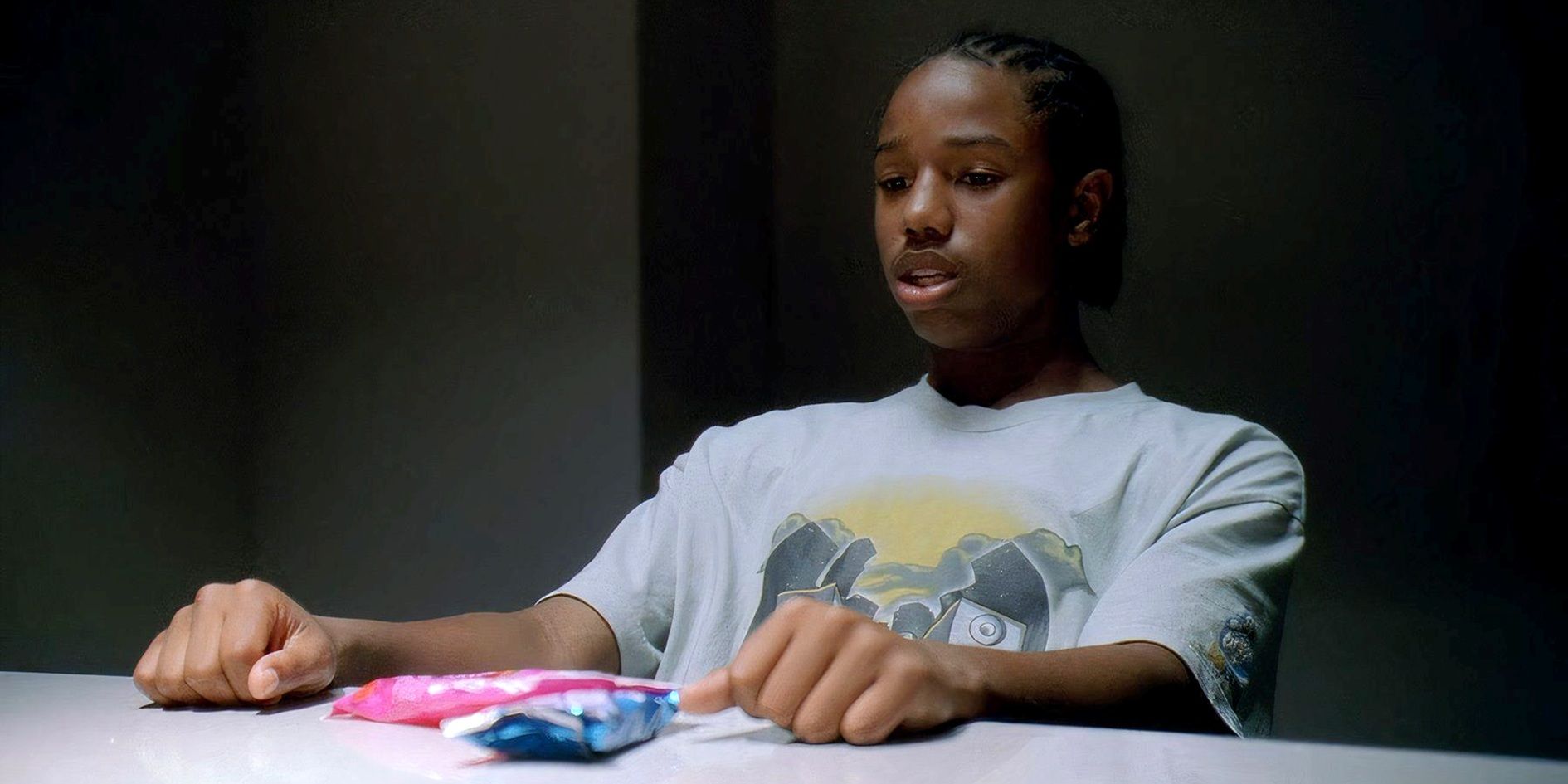 Michael B Jordan as Wallace in The Wire