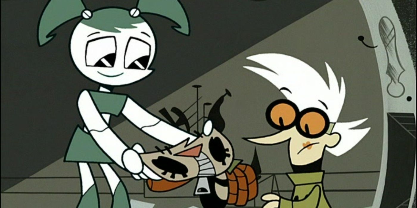 My Life as a Teenage Robot Jenny with exo skin and mother