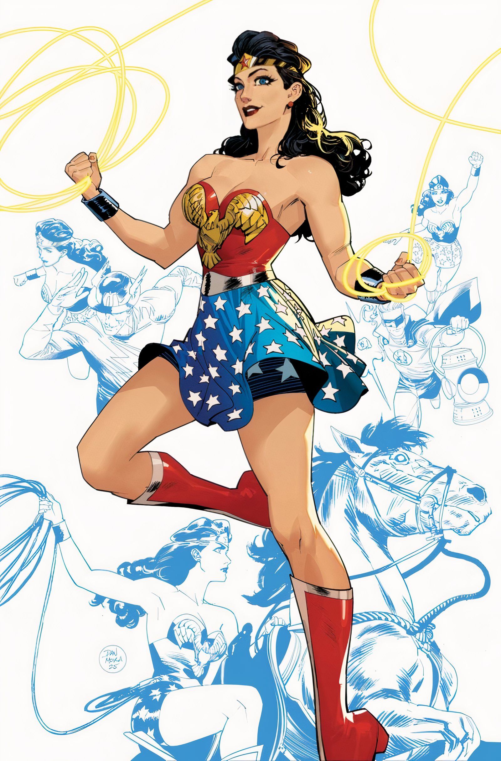 new-history-of-the-dc-universe-1-dan-mora-variant-cover É verdade, uma grande história da Mulher Maravilha está prestes a ser retirada