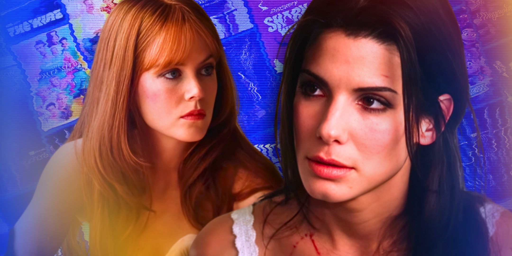 Nicole Kidman as Gillian Owens and  Sandra Bullock as Sally Owens in Practical Magic