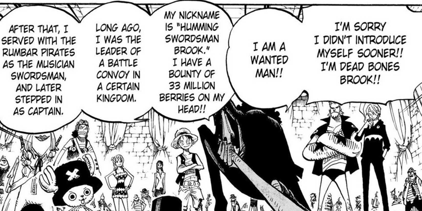 One Piece taquine brièvement le passé de Brook