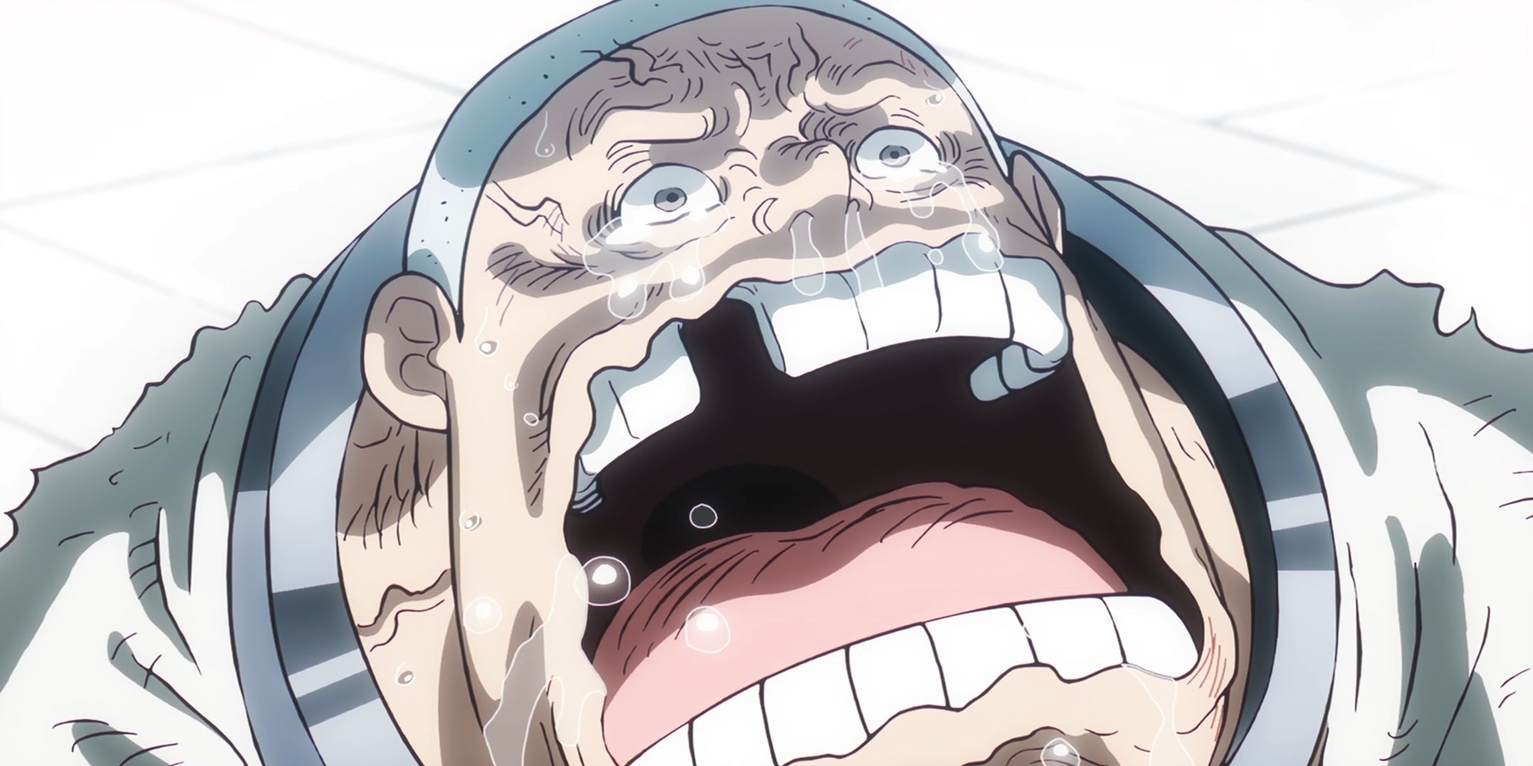 Kuma crying at the loss of his mother