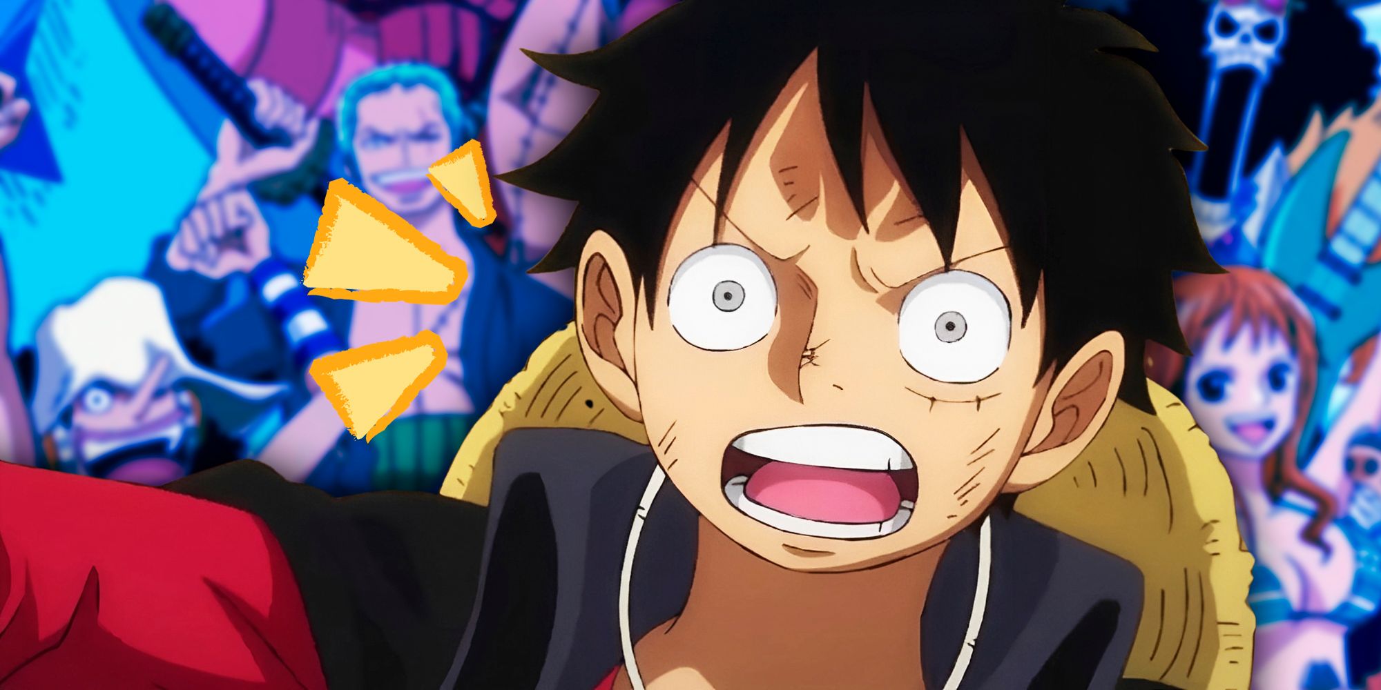 One Piece - Luffy looking shocked