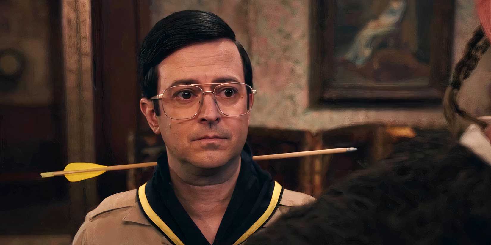 Pete solemnly listening in Ghosts season 4 finale(1)