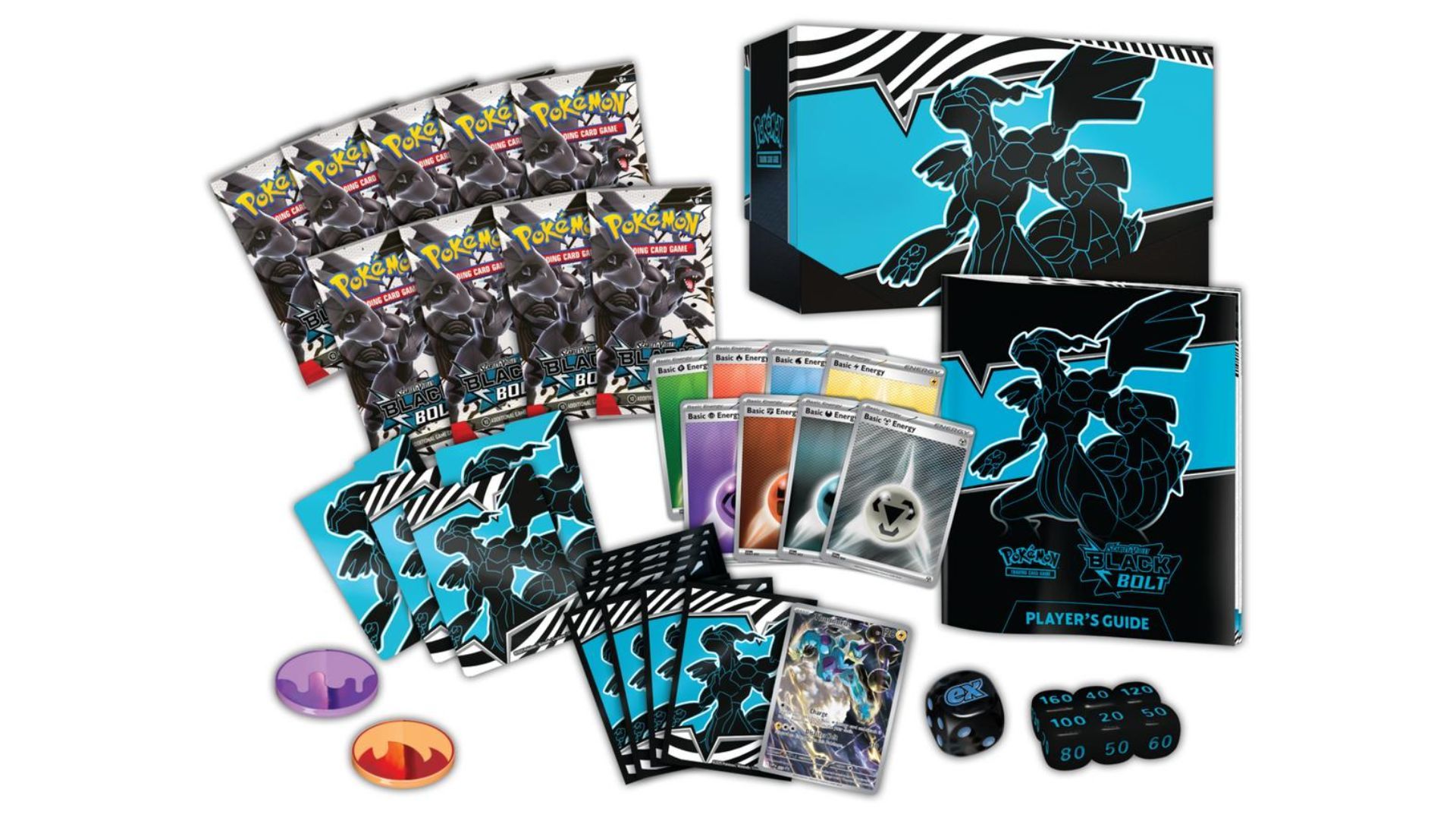 Pokemon Scarlet and Violet Black Bolt Elite Trainer Box Contents