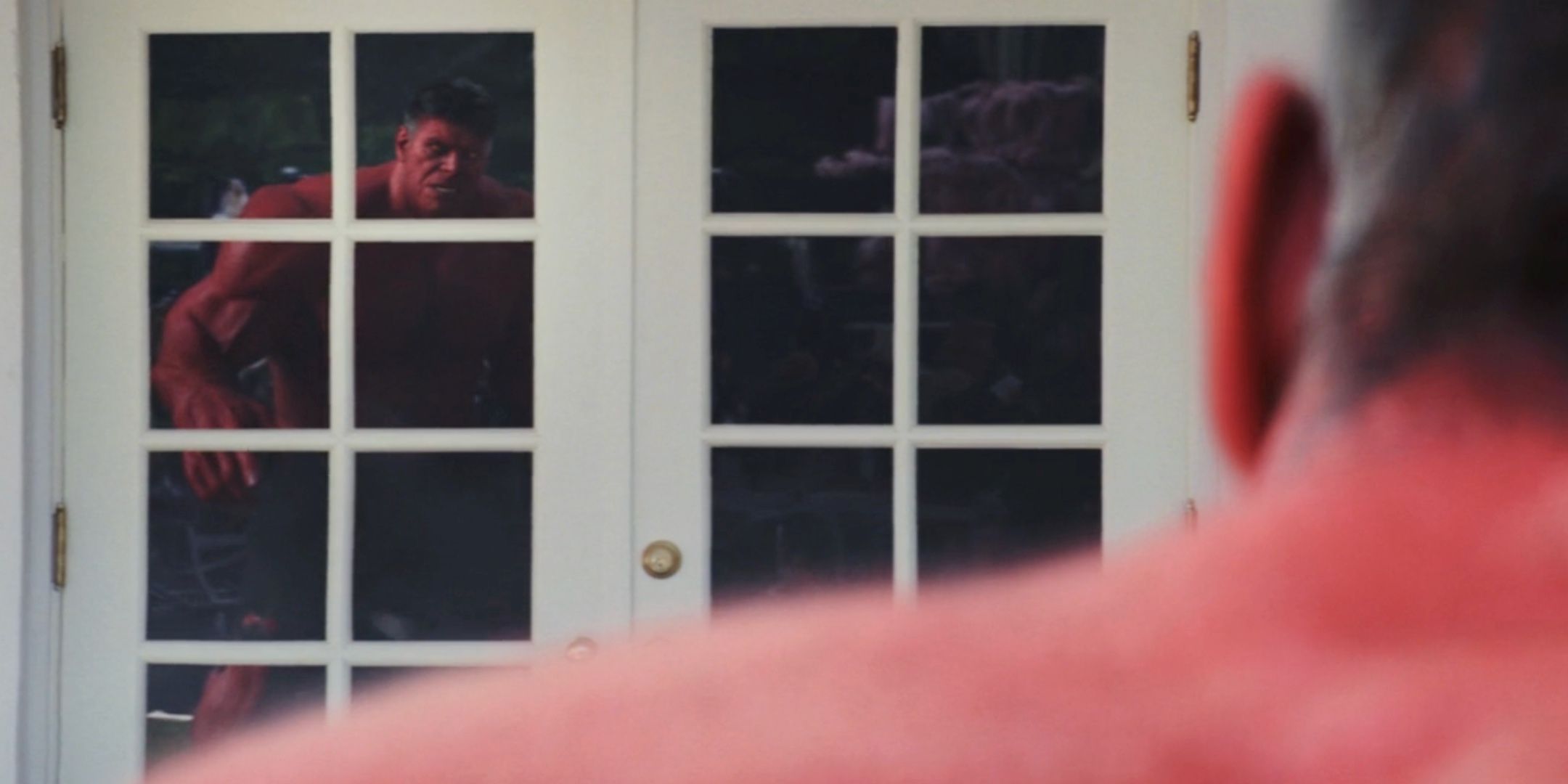 Red Hulk Looking At Reflection in Brave New World