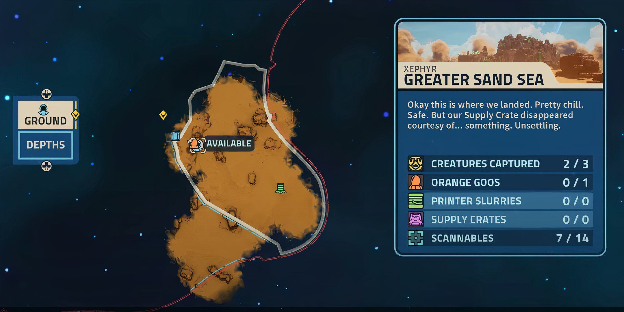 Revenge of the savage planet xephyr goo ball 1 map location
