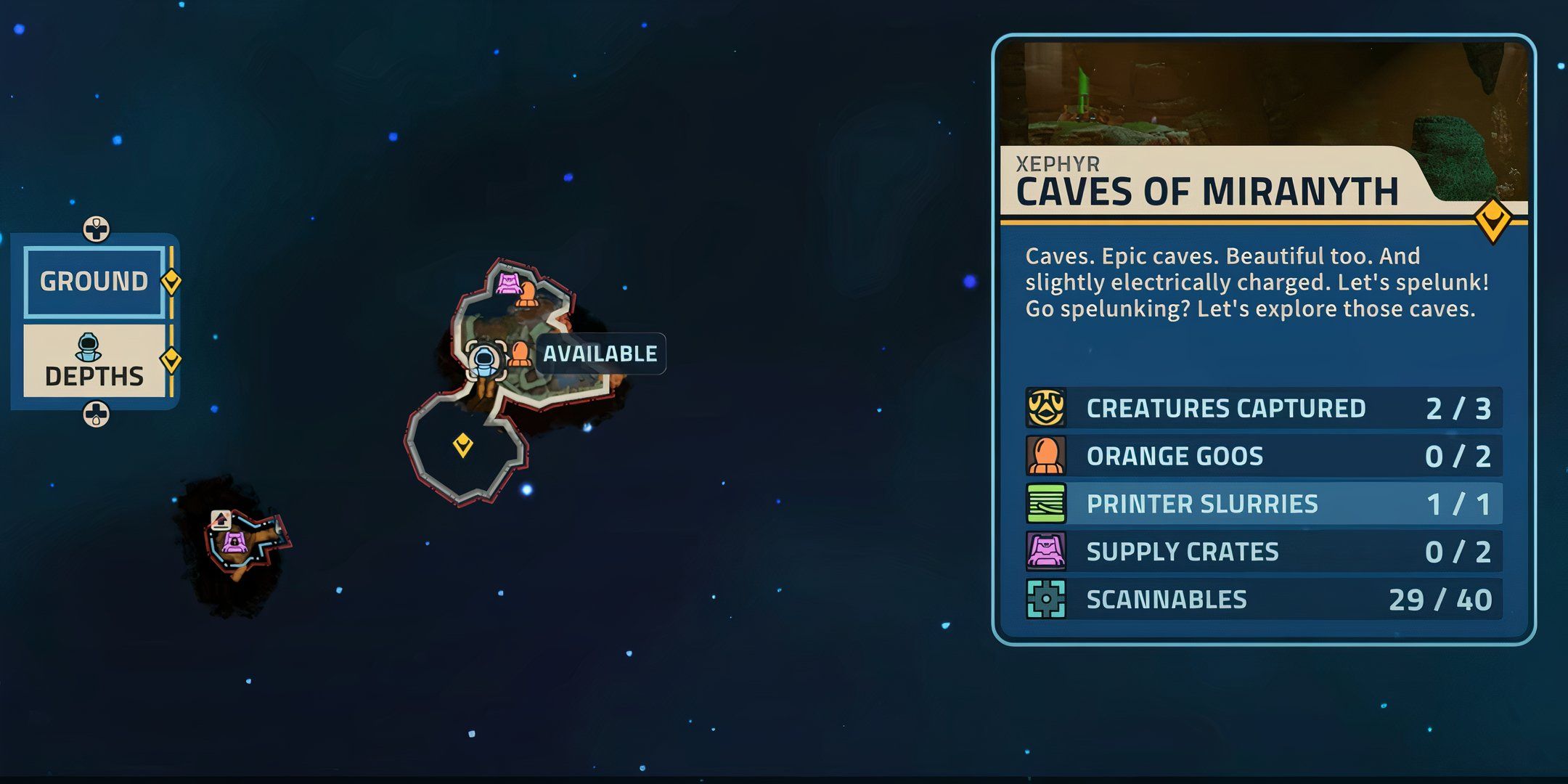 Revenge of the savage planet xephyr goo ball 12 & 13 map location
