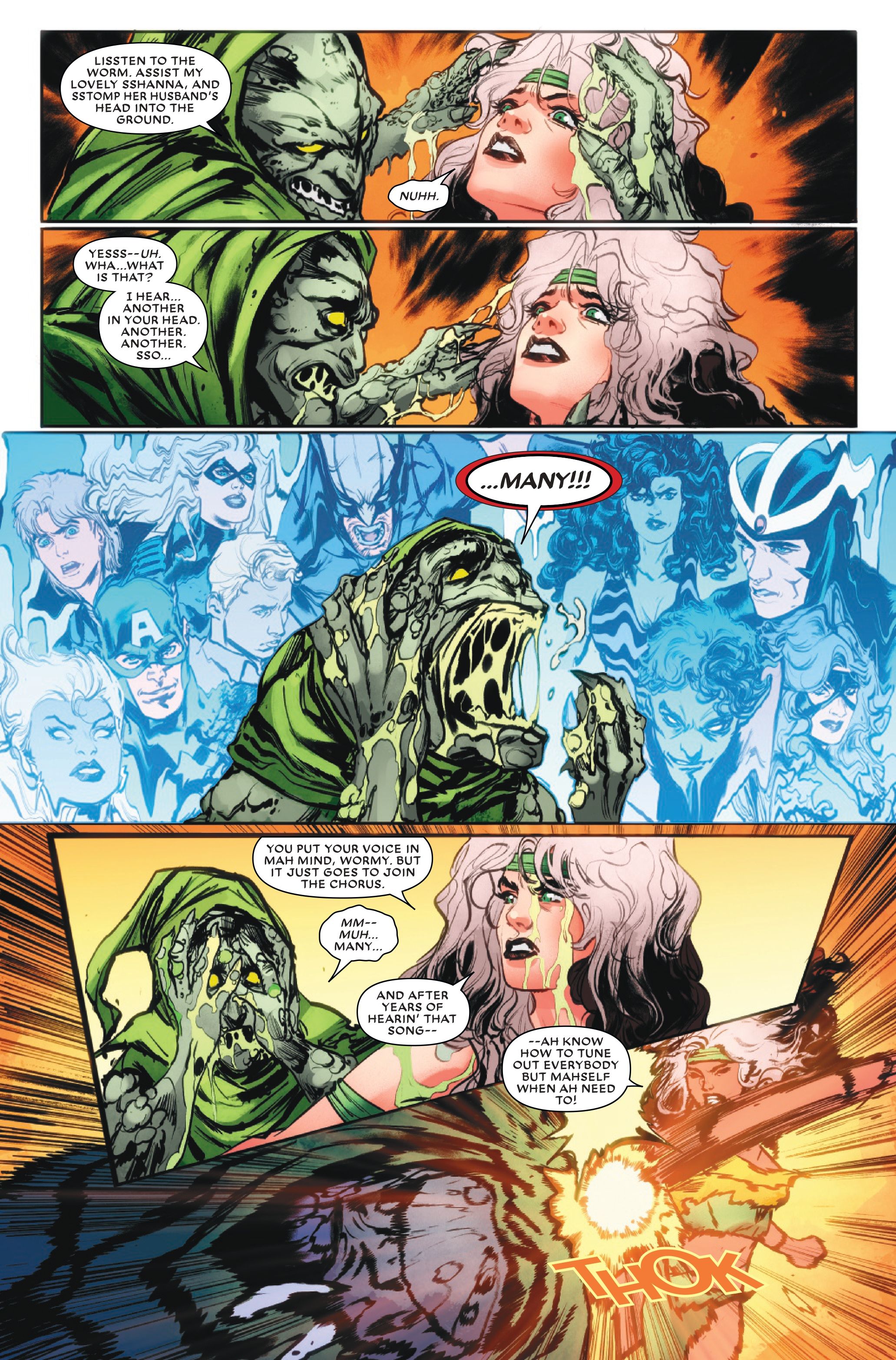 Rogue in azione nel Savage Land