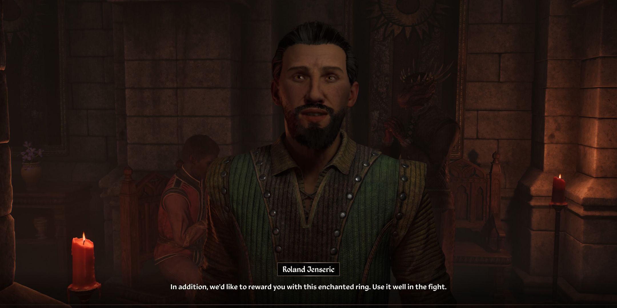 Roland Jenseric offering a reward in Oblivion Remastered