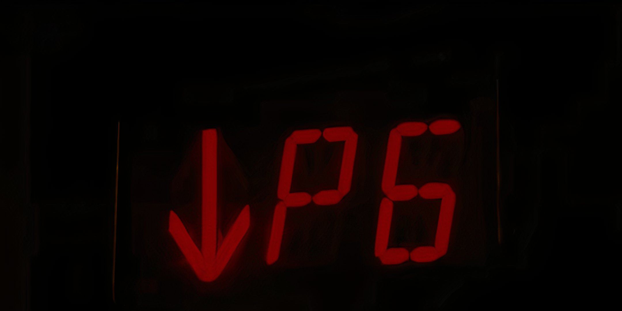 The elevator down into Abel's repressed consciousness in Hurry Up Tomorrow