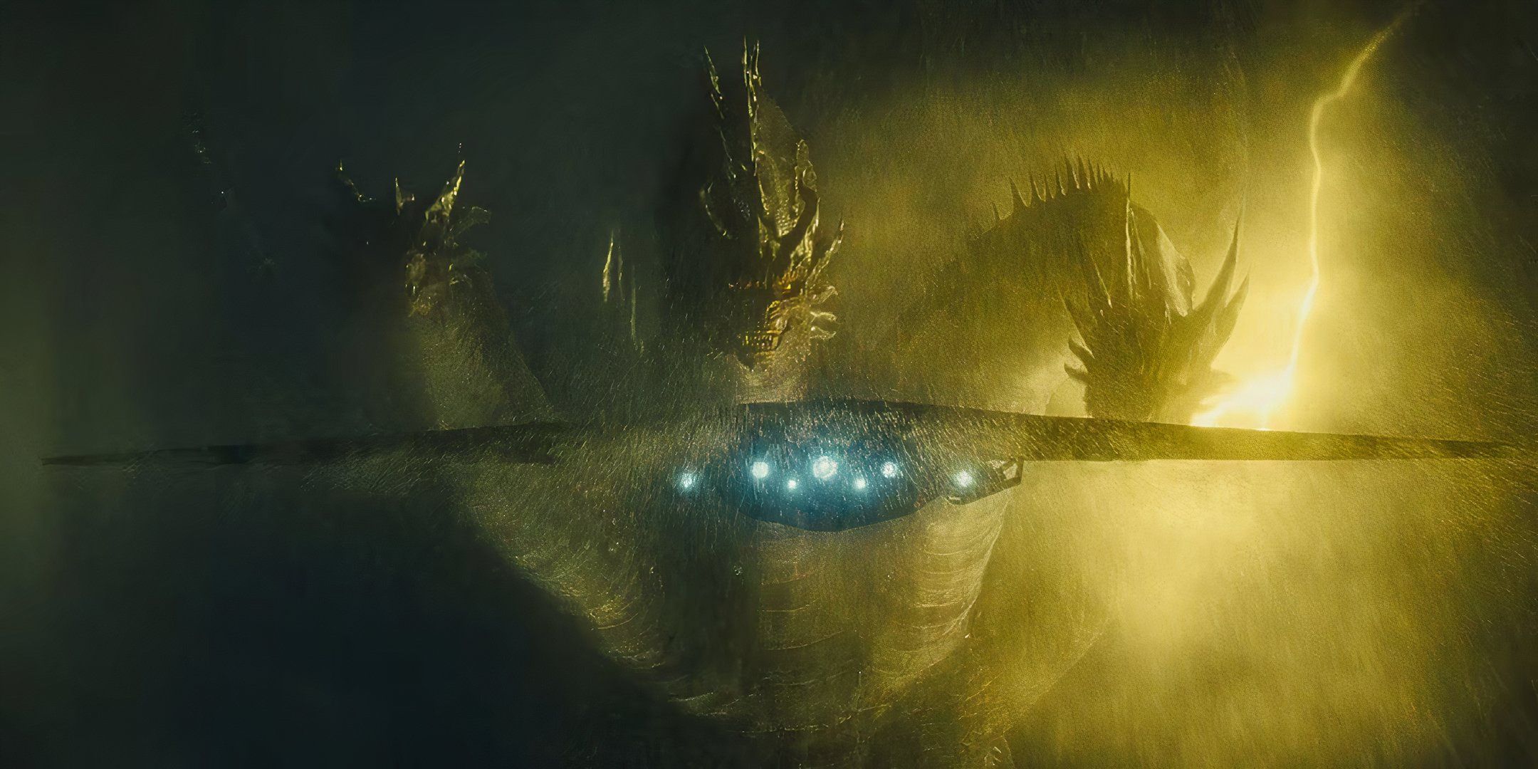 Monarch's USS Argo chased by Ghidorah in Godzilla: King of the Monsters