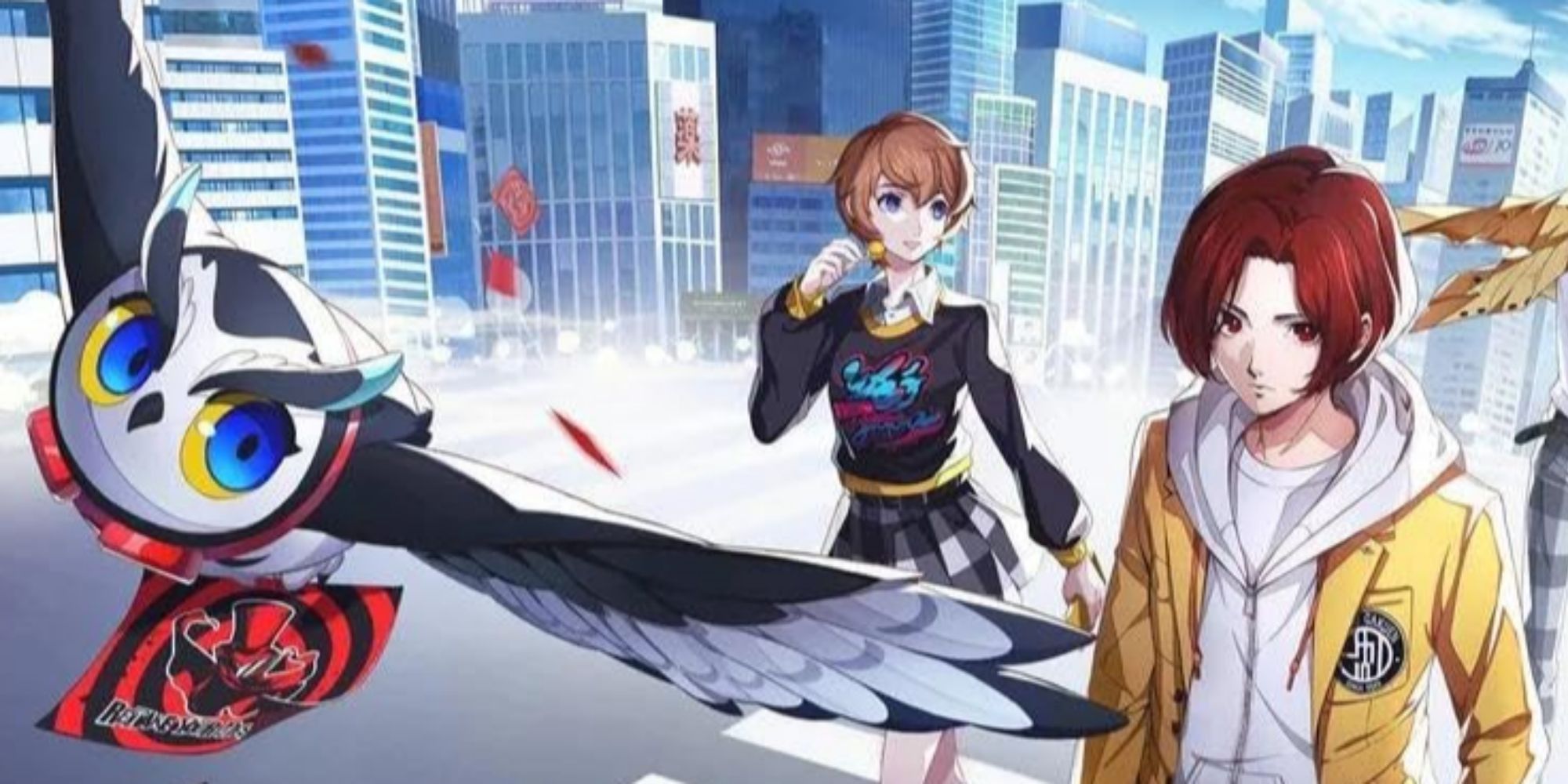 Persona5: The Phantom X promo art featuring Lufel and Wonder