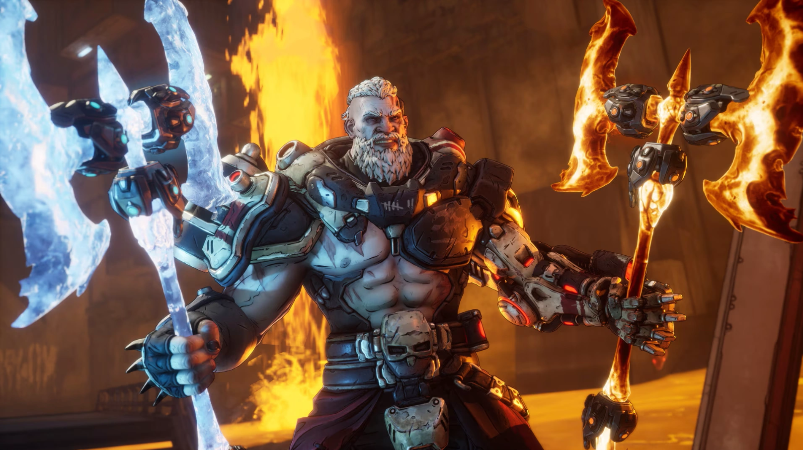 Amon con armi forgiate dai suoi drone in Borderlands 4