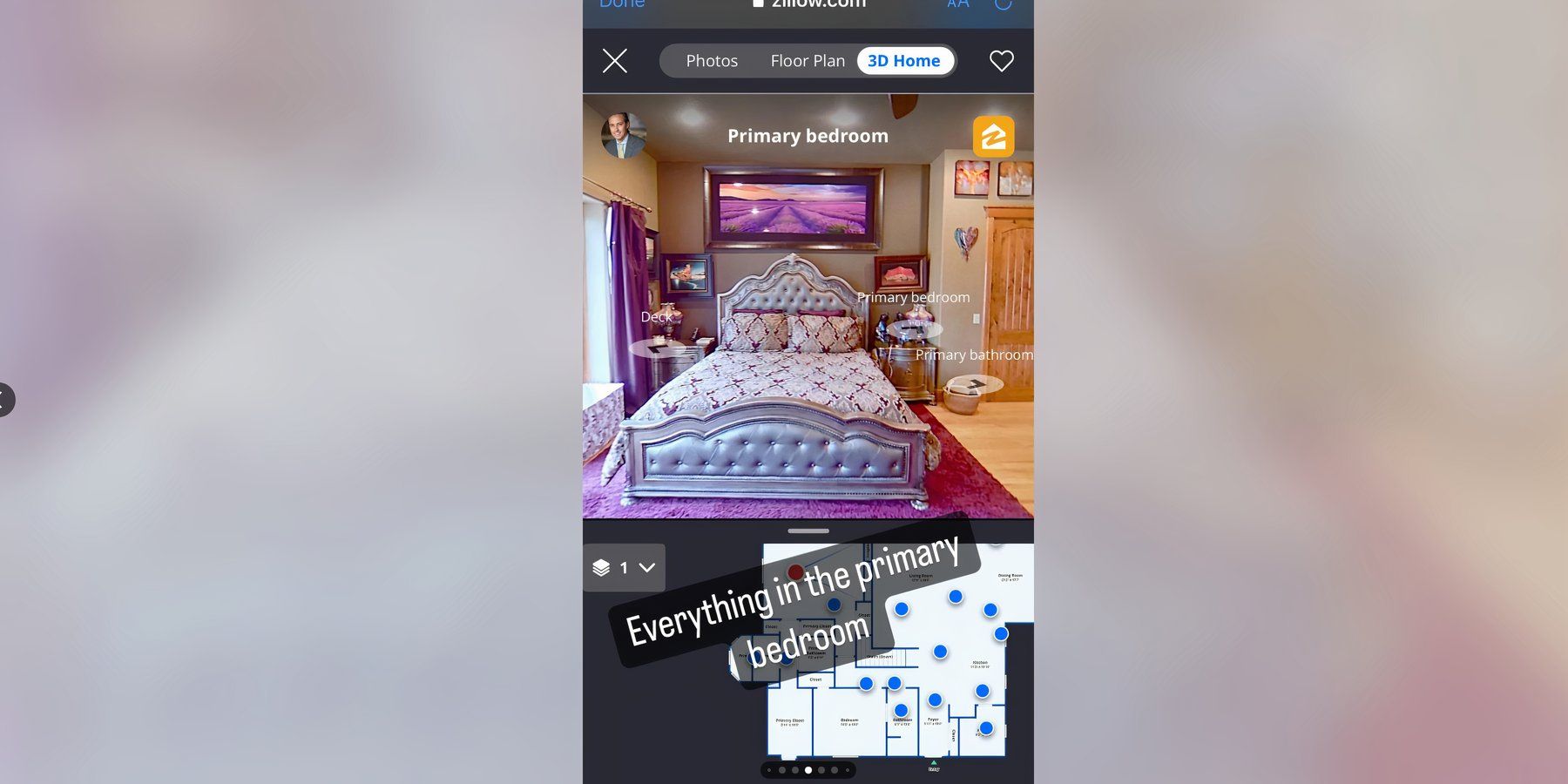 sister wives kody and robyn brown's purple bedroom via Reddit