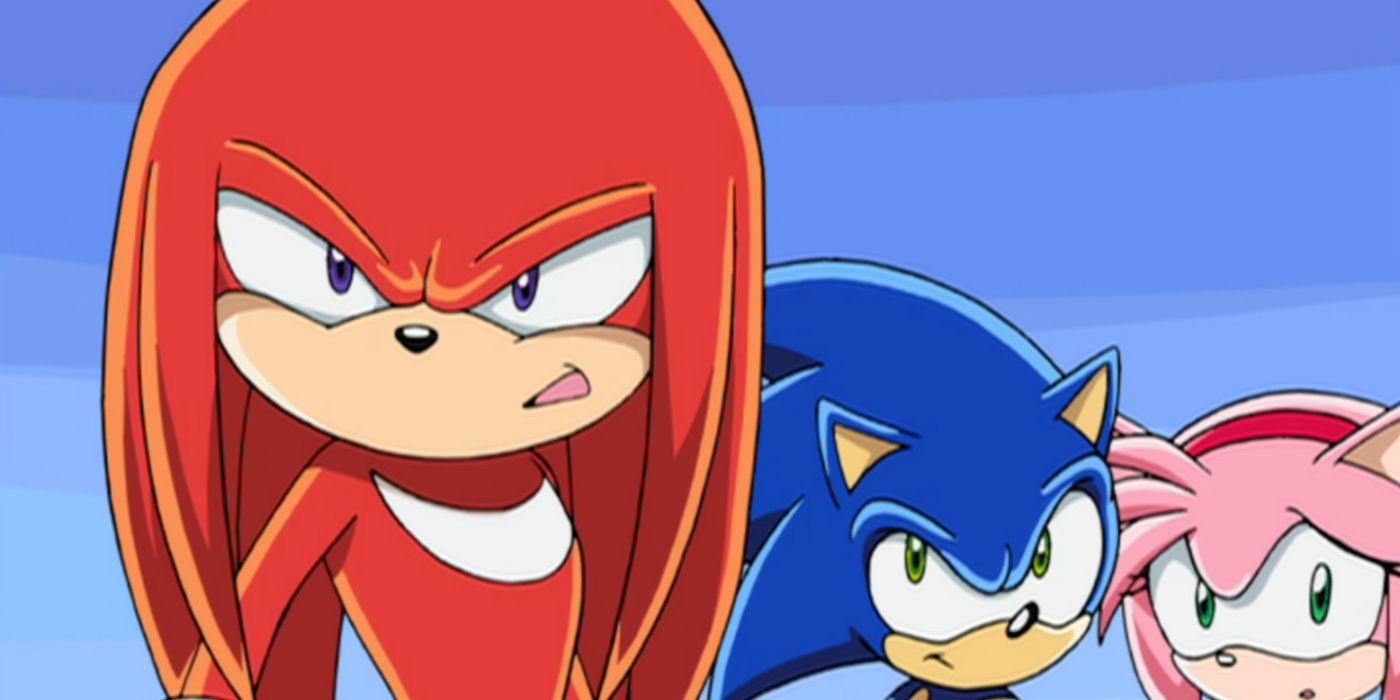 Sonic X, Knuckles, Sonic and Amy Rose three shot