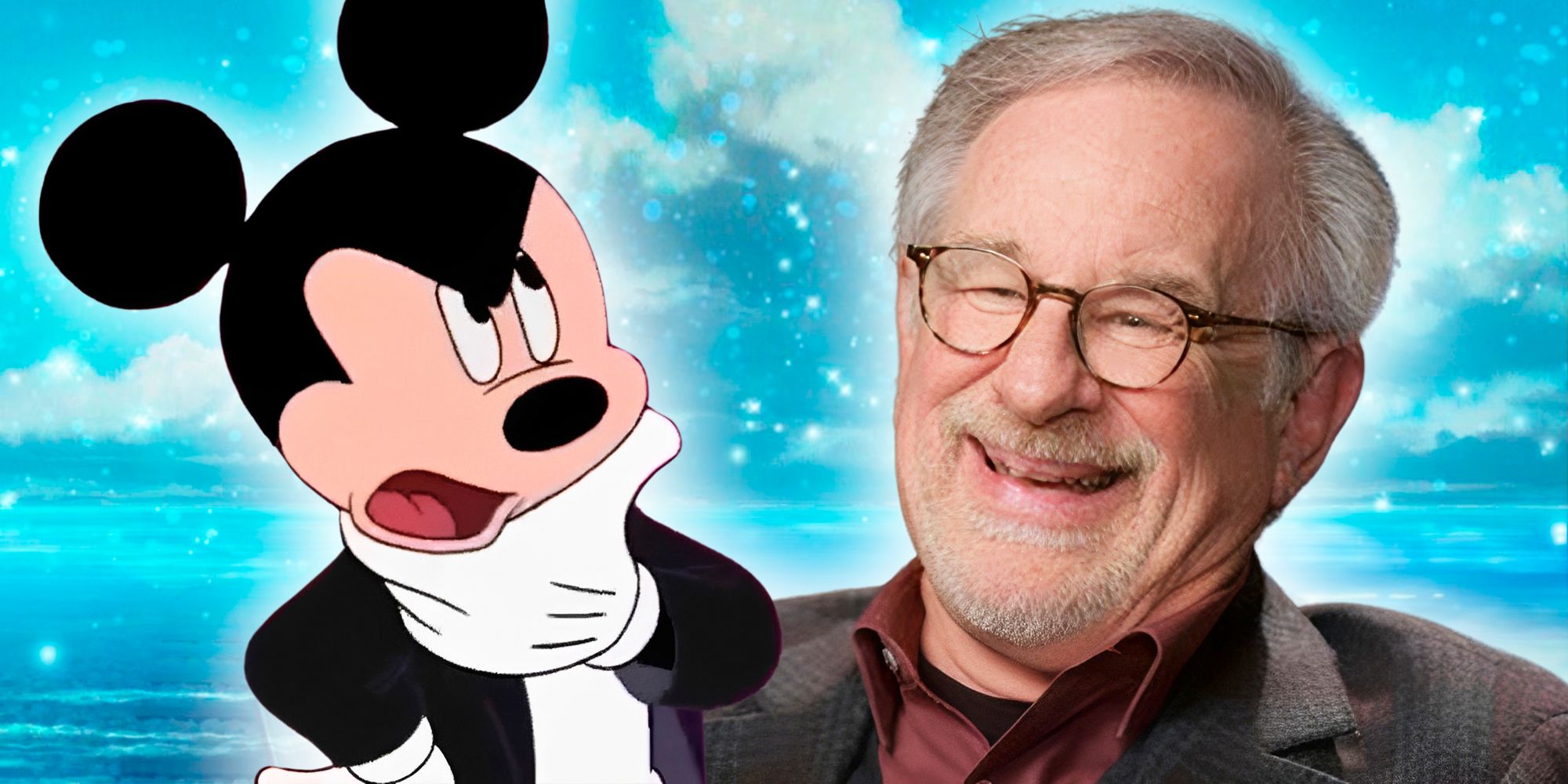 Steven Spielberg and Mickey Mouse