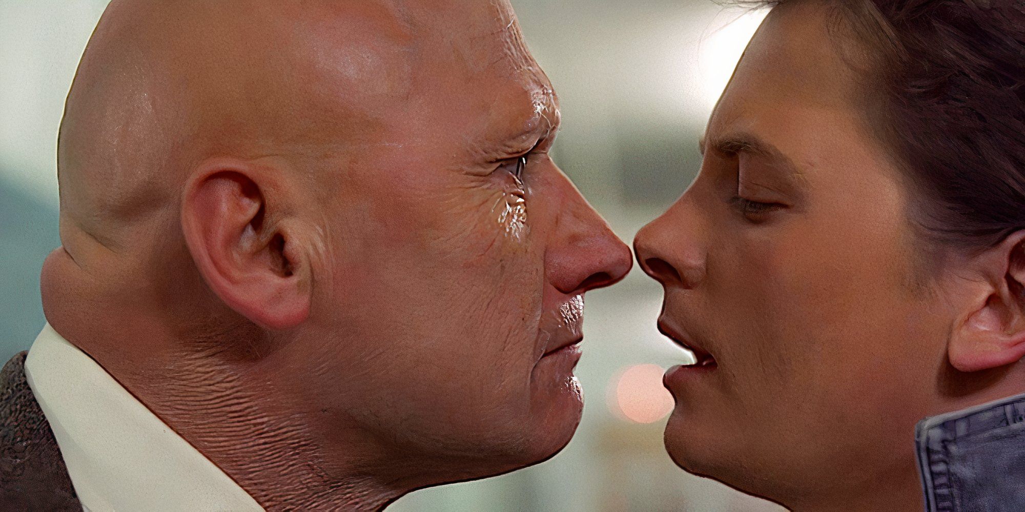 Strickland gets in Marty's face in a scene from Back to the Future