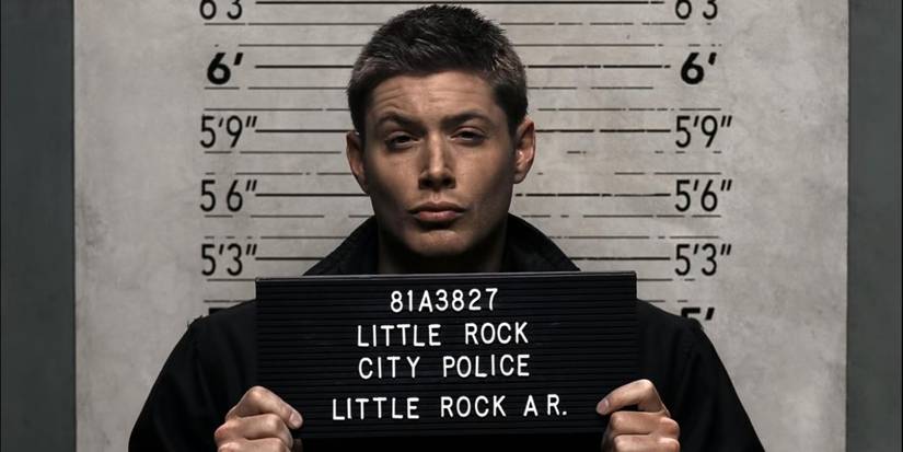 Supernatural Dean Winchester Folsom Prison Blues mugshot