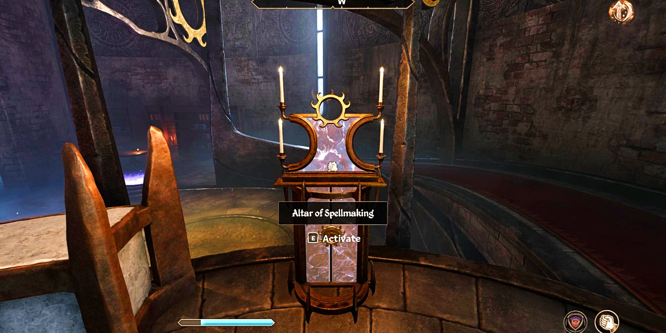 The Altar of Spellmaking in Oblivion Remastered.