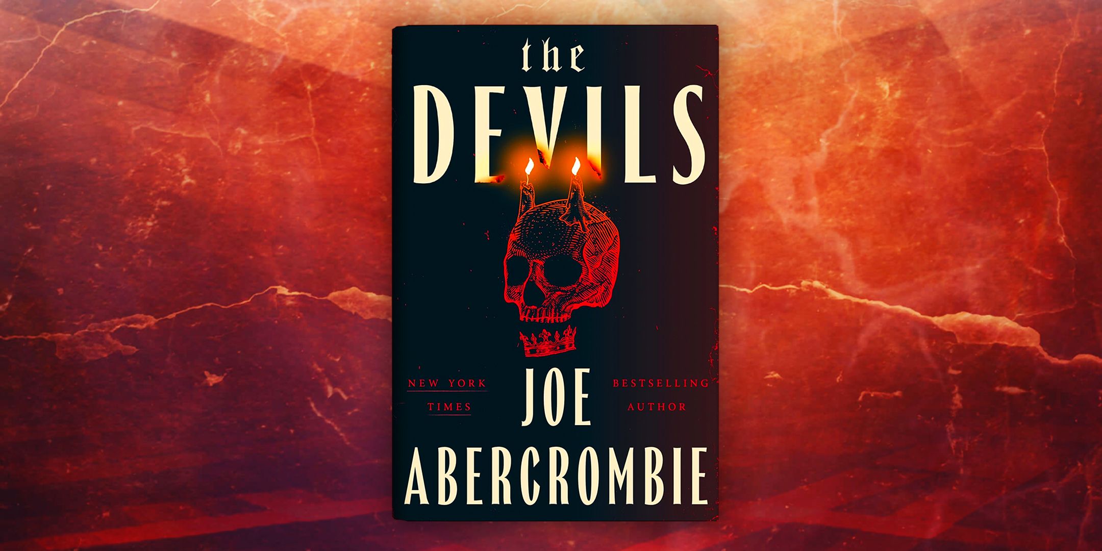 The Devils By Joe Abercrombie featuring a red background