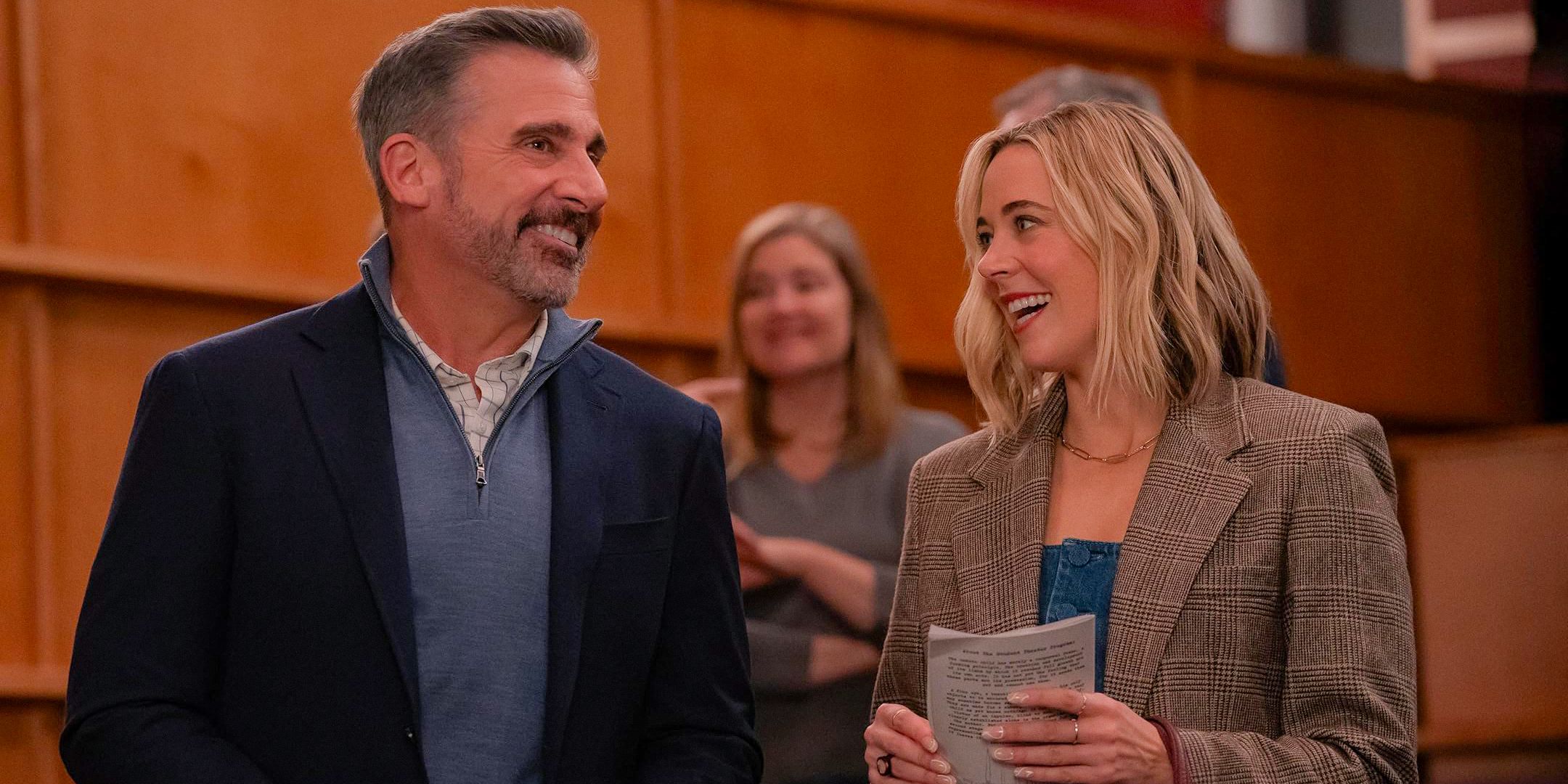 Ginny (Erika Henningsen) talking with Nick (Steve Carell) in The Four Seasons Season 1