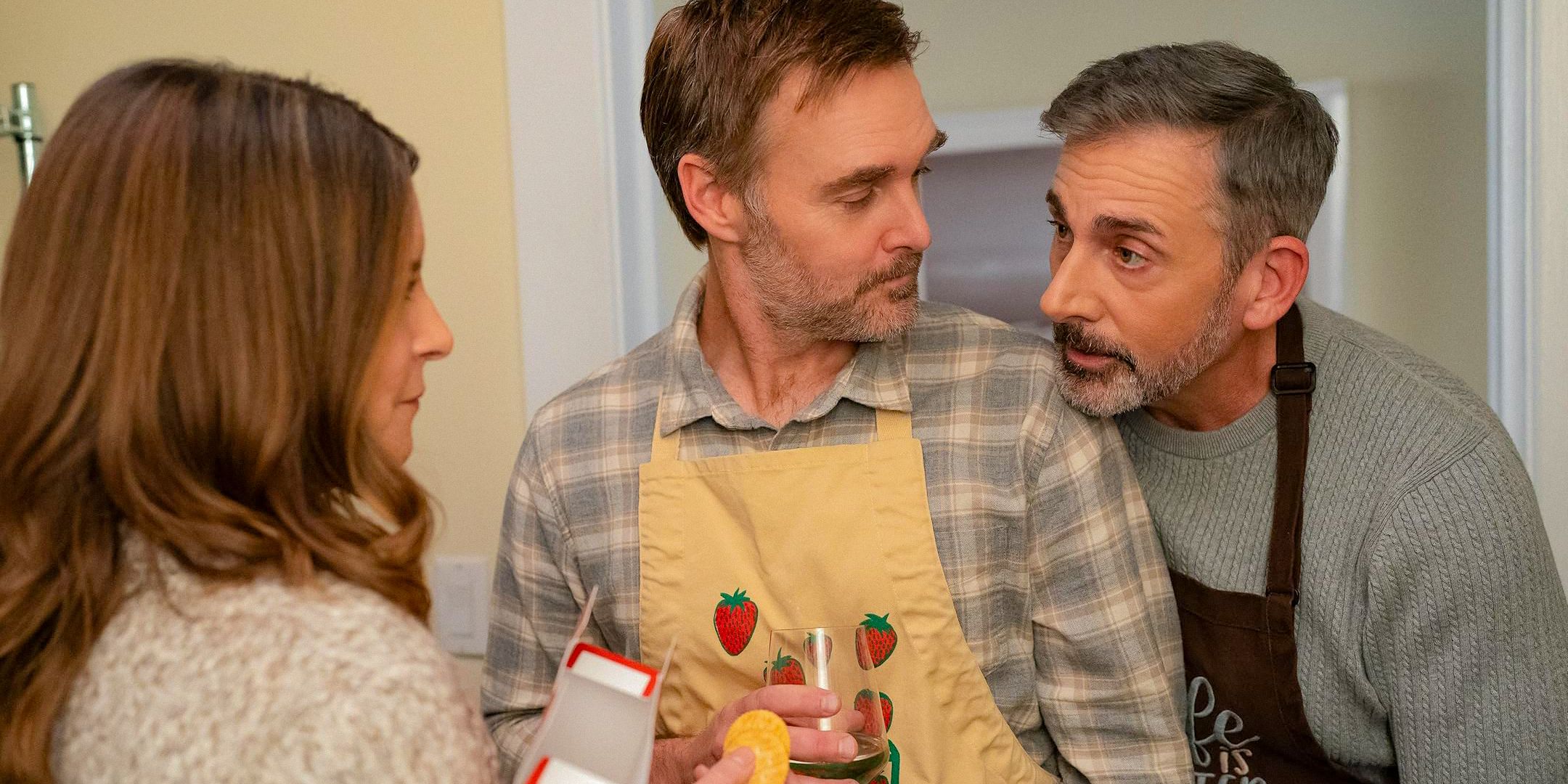 Jack (Will Forte) and Nick (Steve Carell) before cooking in The Four Seasons Season 1