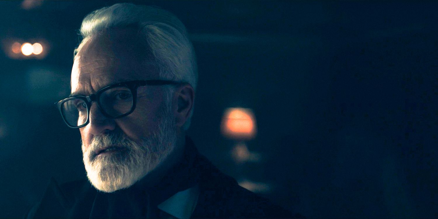 Commander Lawrence (Bradley Whitford) looking thoughtful in The Handmaid's Tale Season 6 Ep 7