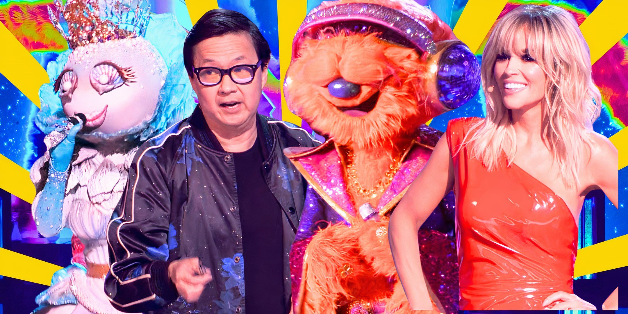 The Masked Singer Season 13 star Ken Jeong in montage with disguised celebrities