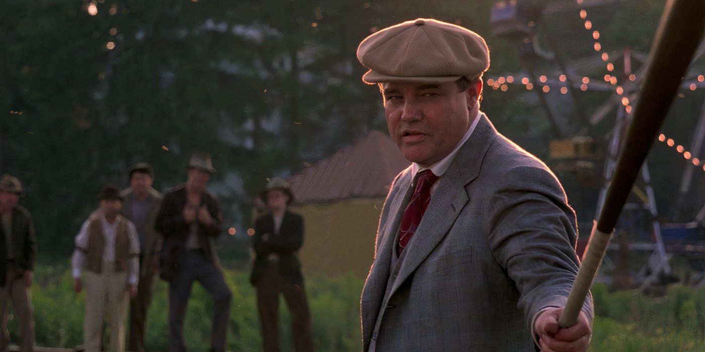 The Whammer stands with a baseball bat in The Natural