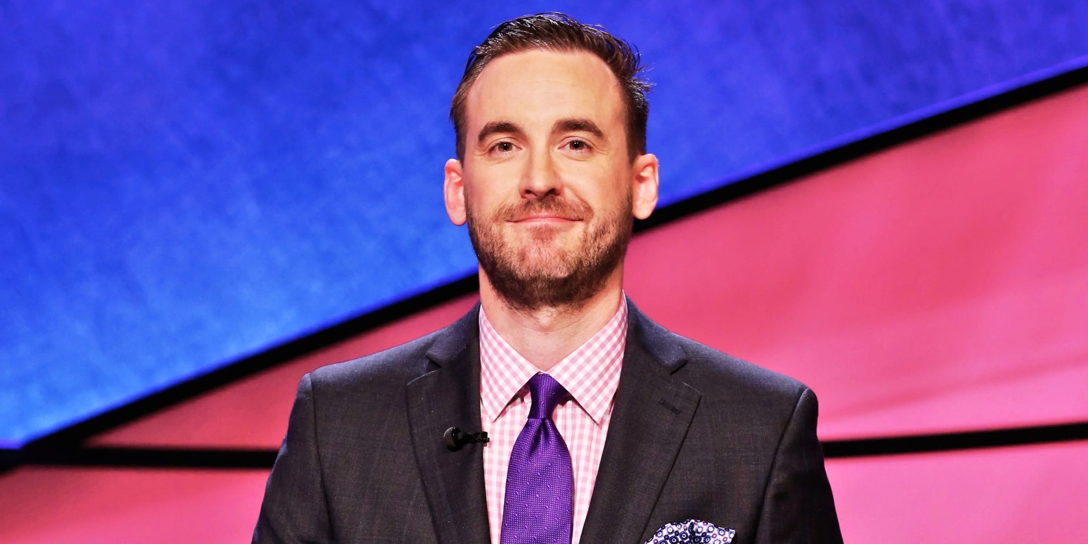 Jeopardy's Brad Rutter gives a slight smile