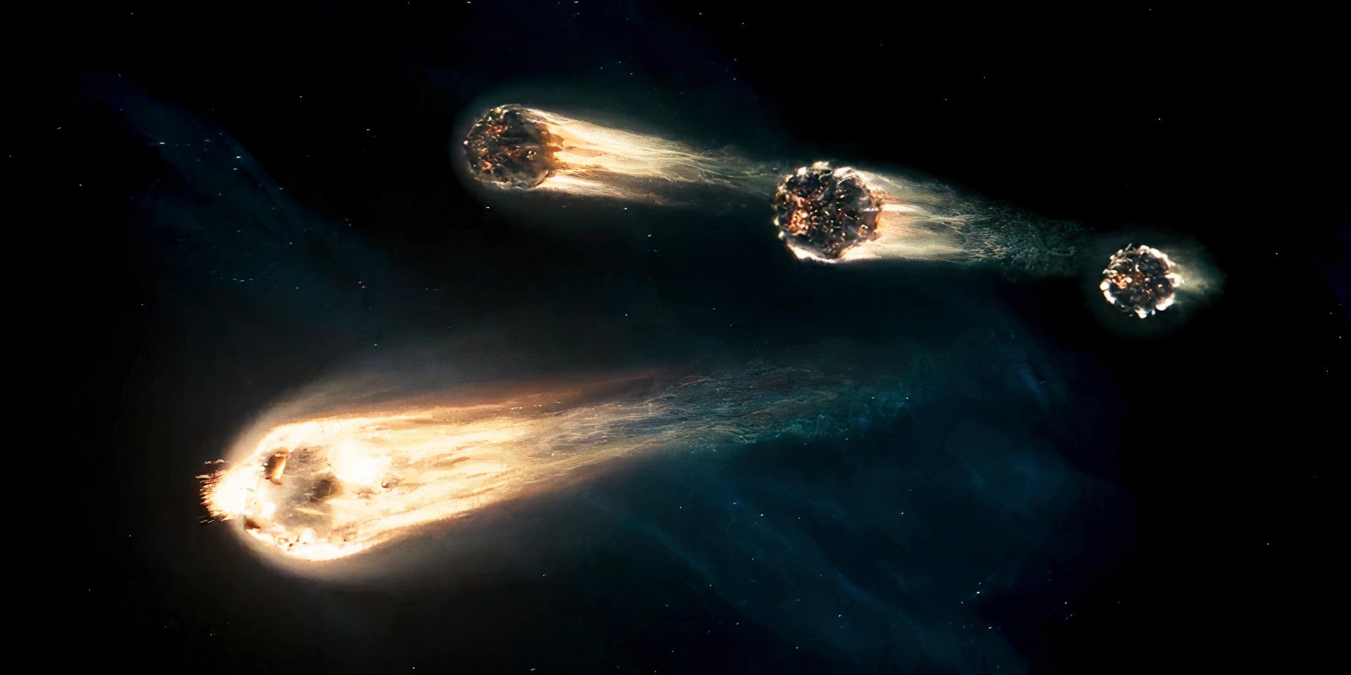 The Autobots arrive on Earth in Transformers