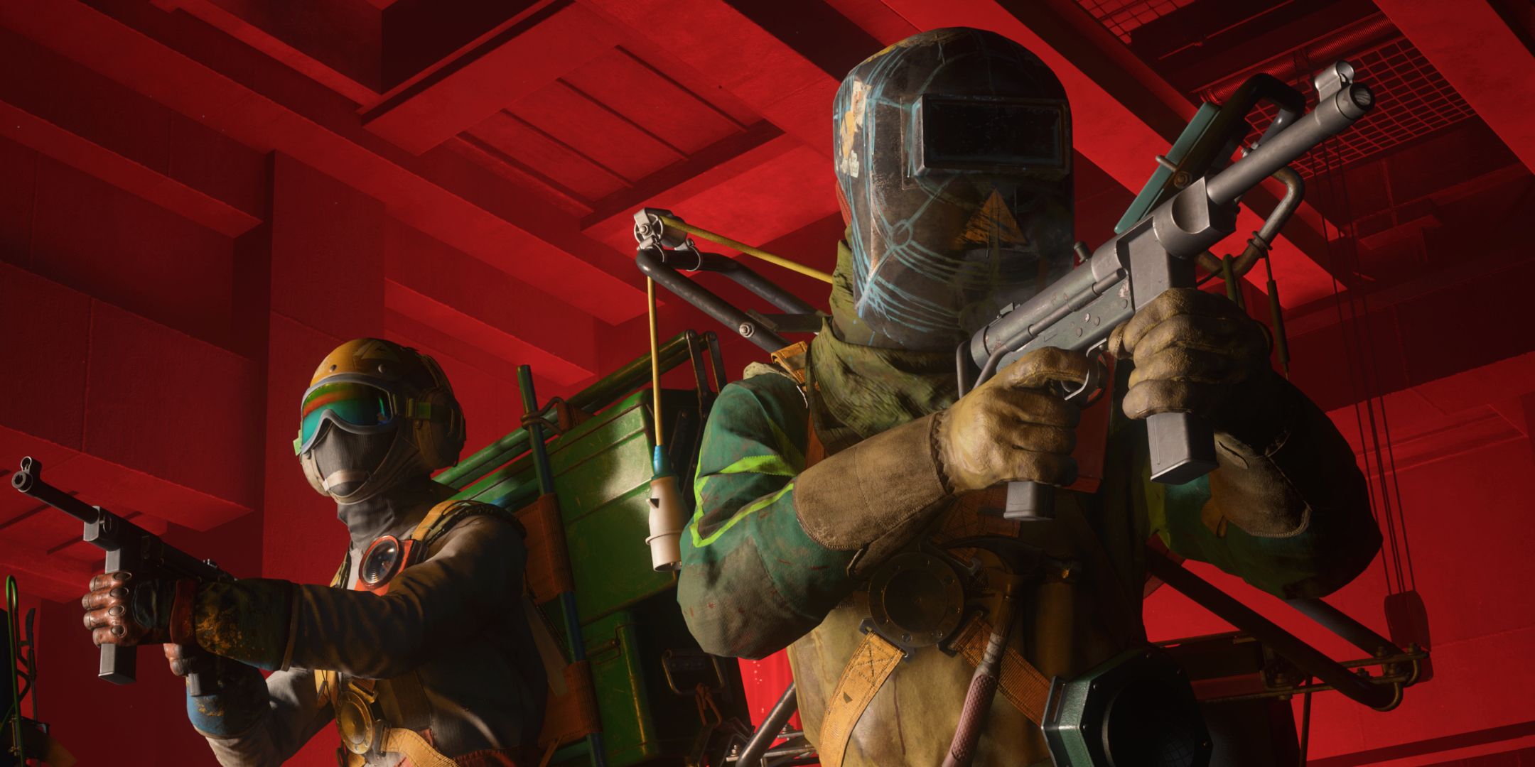 Two characters holding guns in FBC: Firebreak.