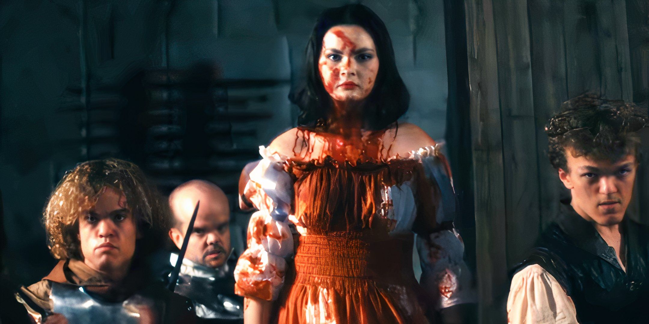 Snow White and dwarves in The Death of Snow White